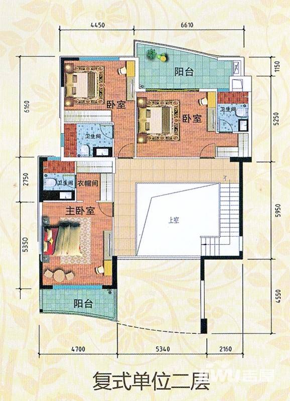 雅宝新城5室2厅5卫390.3㎡户型图