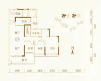 越秀·滨海珺城3室2厅2卫131㎡户型图