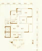 越秀·滨海珺城3室2厅2卫128㎡户型图