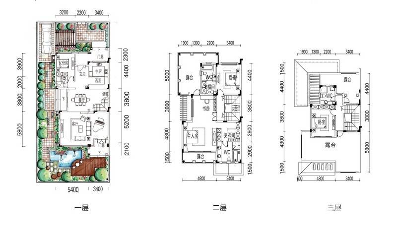 迪亚春天4室2厅4卫223㎡户型图