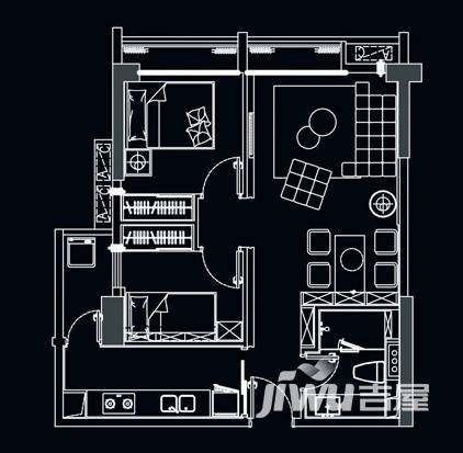 纵横国际公寓普通住宅85㎡户型图