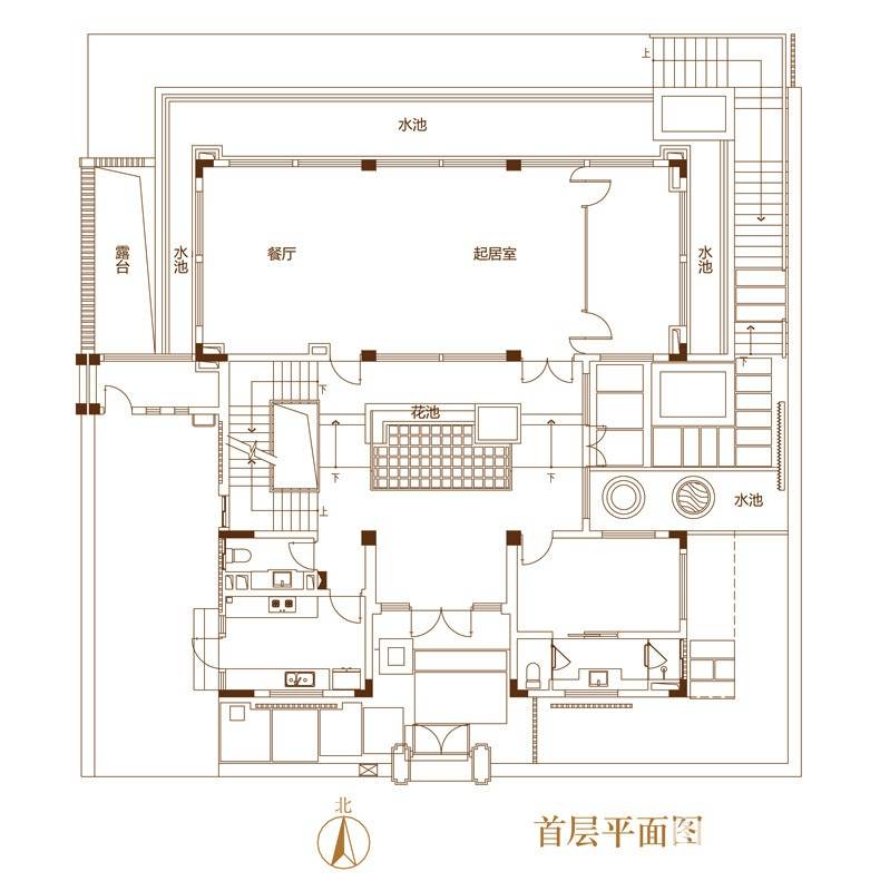 万科兰乔圣菲2室2厅2卫420㎡户型图