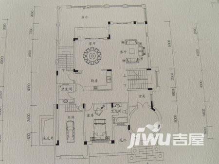 万科兰乔圣菲2室2厅1卫户型图