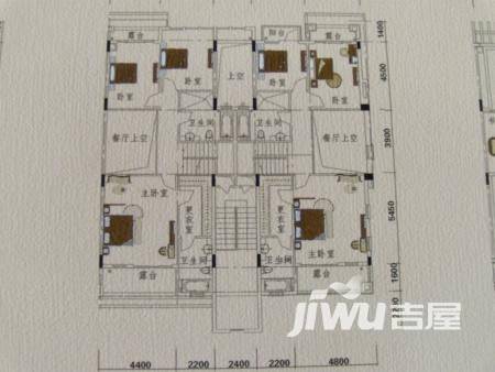 万科兰乔圣菲2室2厅1卫户型图