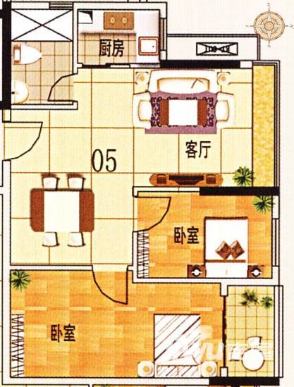 正升·雅境普通住宅71.9㎡户型图