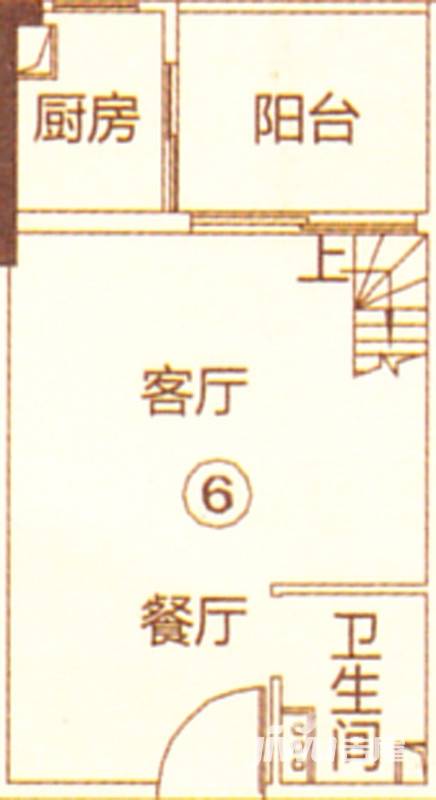 新都盛世名门普通住宅39㎡户型图