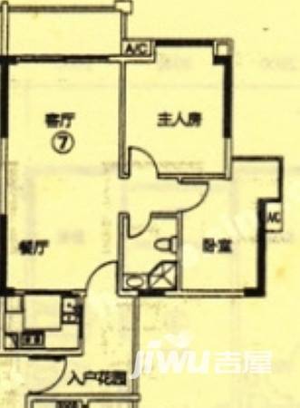 新都盛世名门1室1厅1卫70㎡户型图