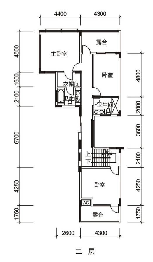 南沙境界别墅普通住宅276㎡户型图