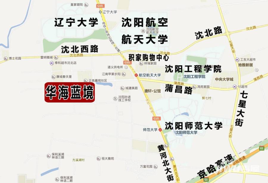 华海蓝境位置交通图