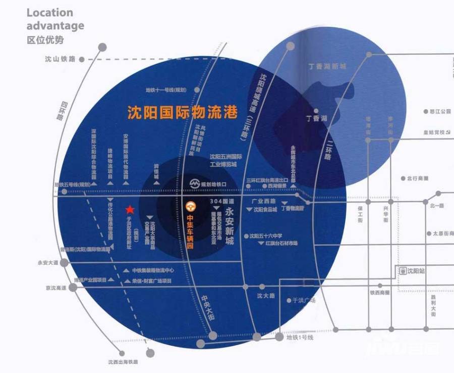 中集车辆园位置交通图1