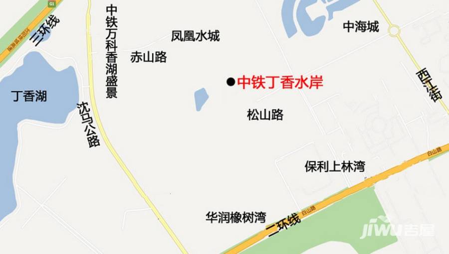 中铁丁香水岸位置交通图图片