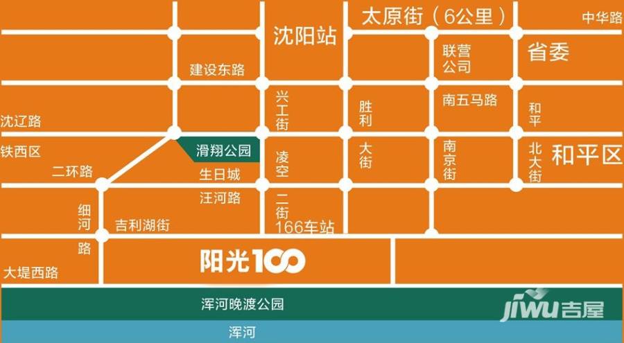 阳光100国际新城位置交通图