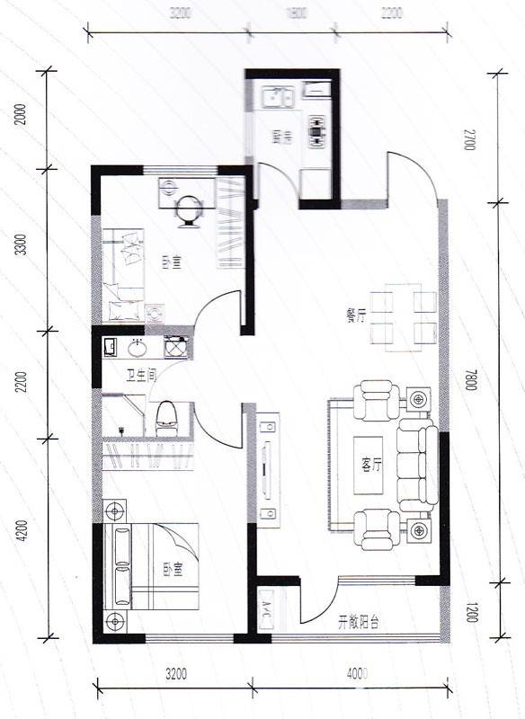 名流印象重复20170907普通住宅88㎡户型图