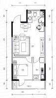 名流印象重复20170907普通住宅50.5㎡户型图