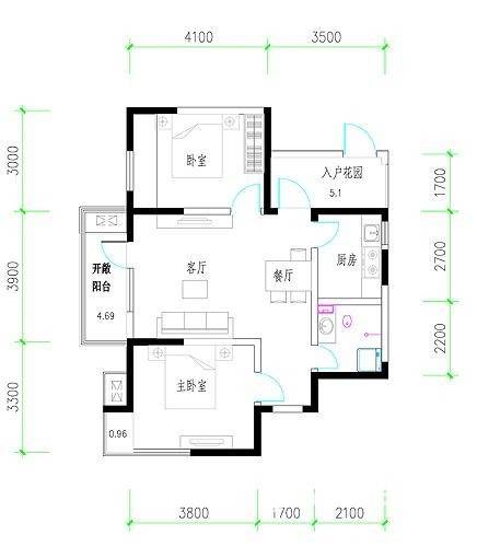 名流印象重复20170907普通住宅80㎡户型图