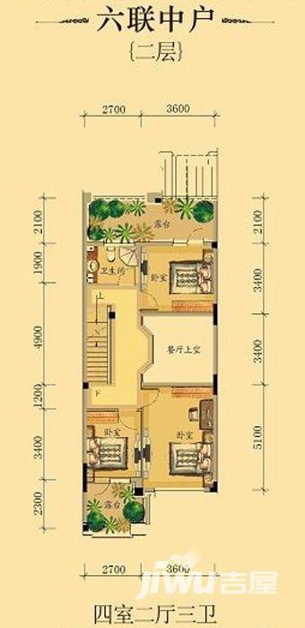 中海龙湾普通住宅223㎡户型图