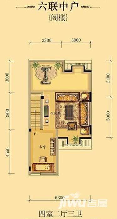 中海龙湾普通住宅223㎡户型图