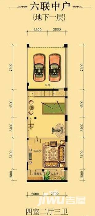 中海龙湾普通住宅223㎡户型图