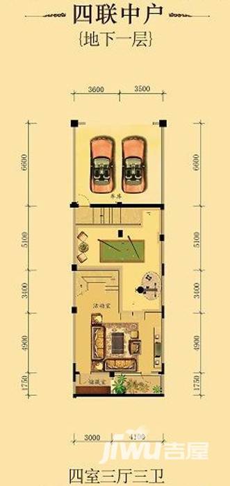 中海龙湾普通住宅227㎡户型图