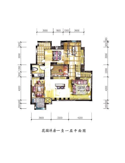 阳光国际花园普通住宅121.9㎡户型图