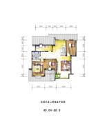 阳光国际花园普通住宅49.6㎡户型图