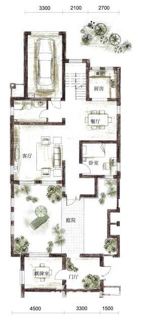 泰盈九如溪谷普通住宅207.8㎡户型图