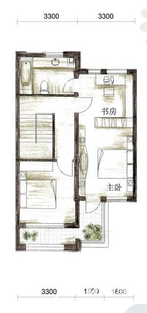 泰盈九如溪谷普通住宅191.4㎡户型图