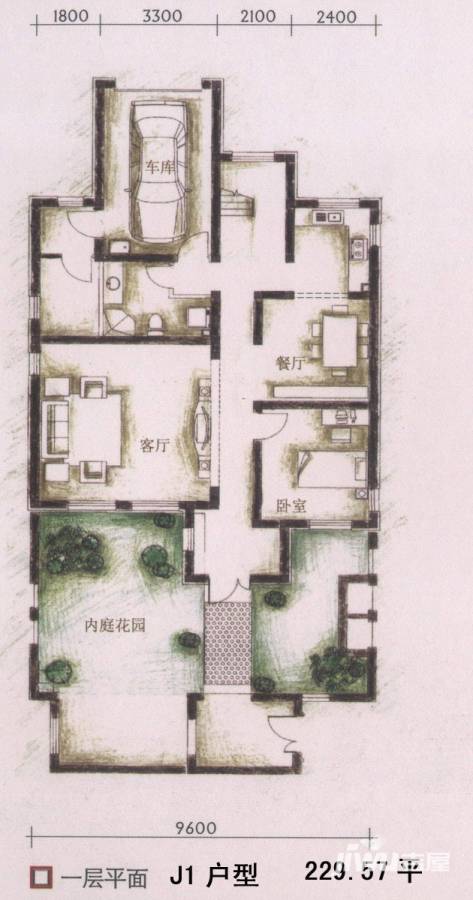 泰盈九如溪谷普通住宅240㎡户型图