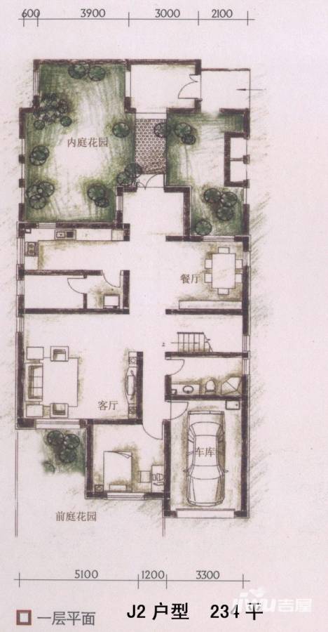 泰盈九如溪谷普通住宅240㎡户型图