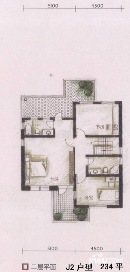 泰盈九如溪谷普通住宅240㎡户型图