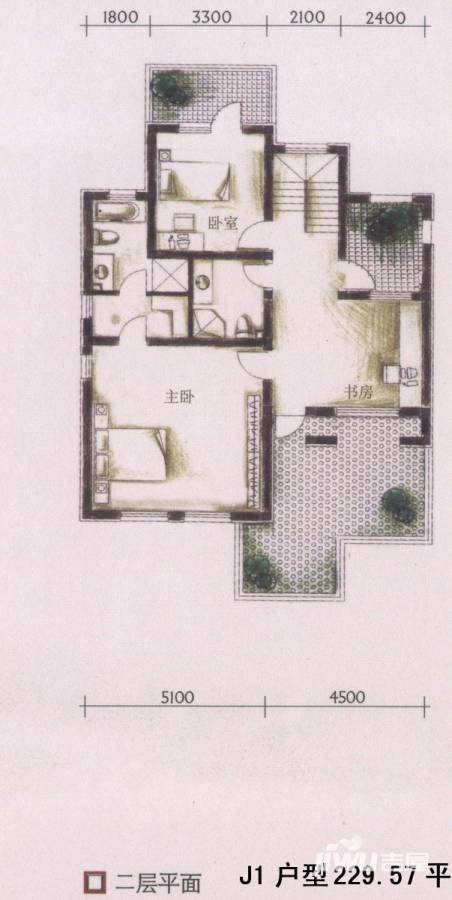 泰盈九如溪谷普通住宅240㎡户型图