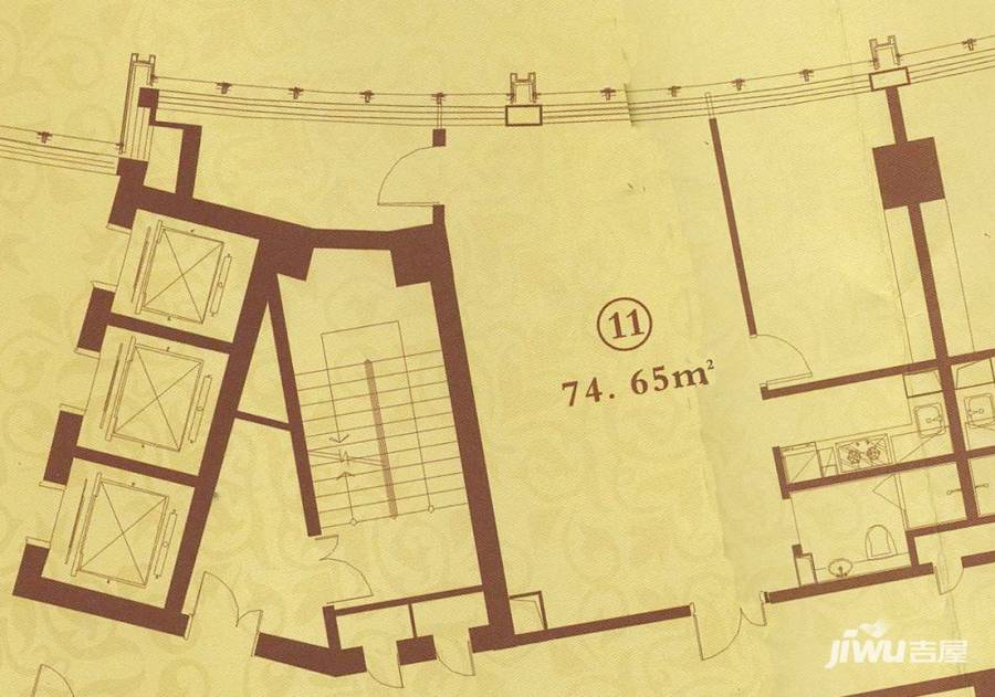 华府天地普通住宅72㎡户型图