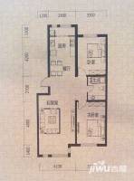 滂江泰和府2室2厅1卫100.4㎡户型图
