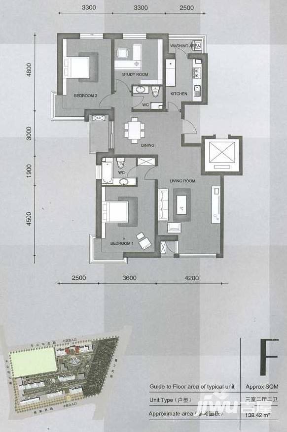 凯荣禧乐都普通住宅101㎡户型图