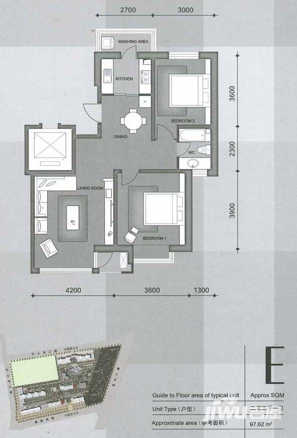 凯荣禧乐都普通住宅93㎡户型图