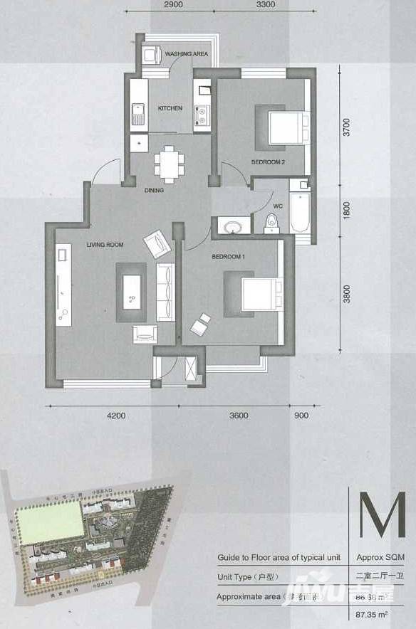 凯荣禧乐都普通住宅67㎡户型图