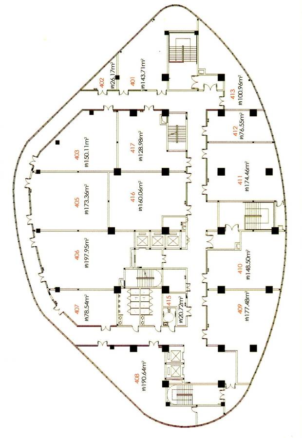 海景时代广场普通住宅1948㎡户型图