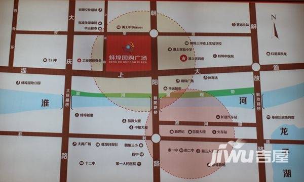 蚌埠国购广场位置交通图图片
