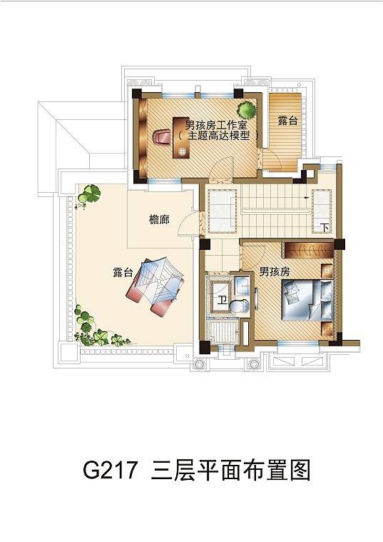 衢州碧桂园普通住宅241㎡户型图