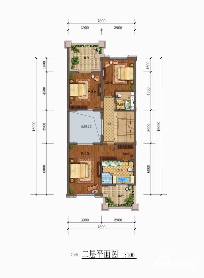 滨江·月亮湾6室2厅5卫465㎡户型图