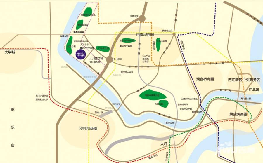 大川玺江位置交通图图片