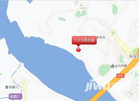 大川滨水城位置交通图图片