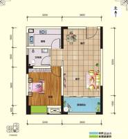 渝开发上城时代普通住宅57㎡户型图