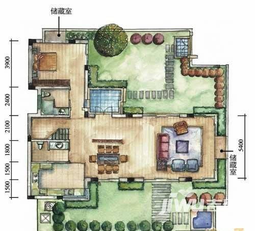 中安长岛普通住宅244.8㎡户型图