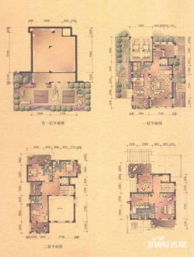 中安长岛6室2厅6卫299㎡户型图