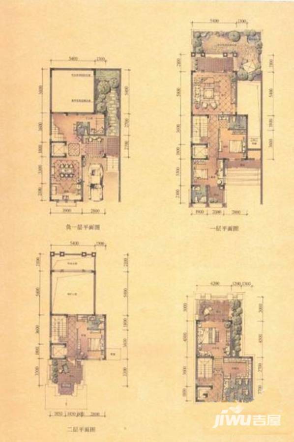 中安长岛5室2厅5卫221㎡户型图