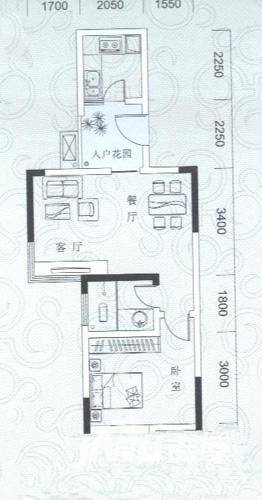 庆业九寨印象普通住宅35㎡户型图