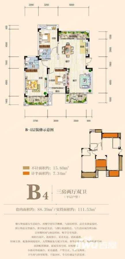 奥园城市天地b4户型户型图