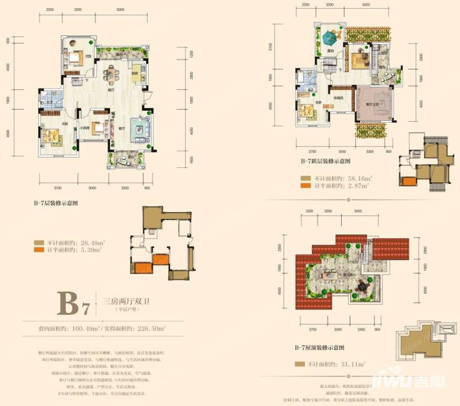 奥园城市天地b7户型户型图