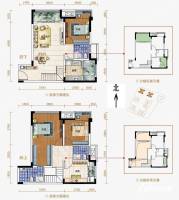 保利观澜3室2厅2卫户型图